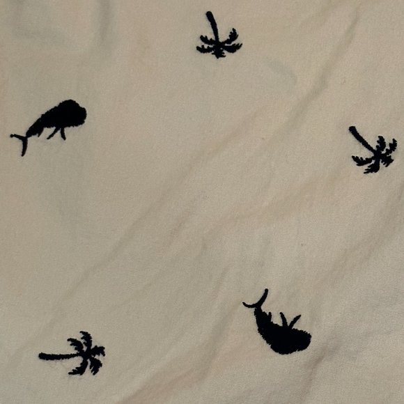 Mens PFG Columbia Dolphin / Palm Tree design 36W /10L C9 - Picture 3 of 5